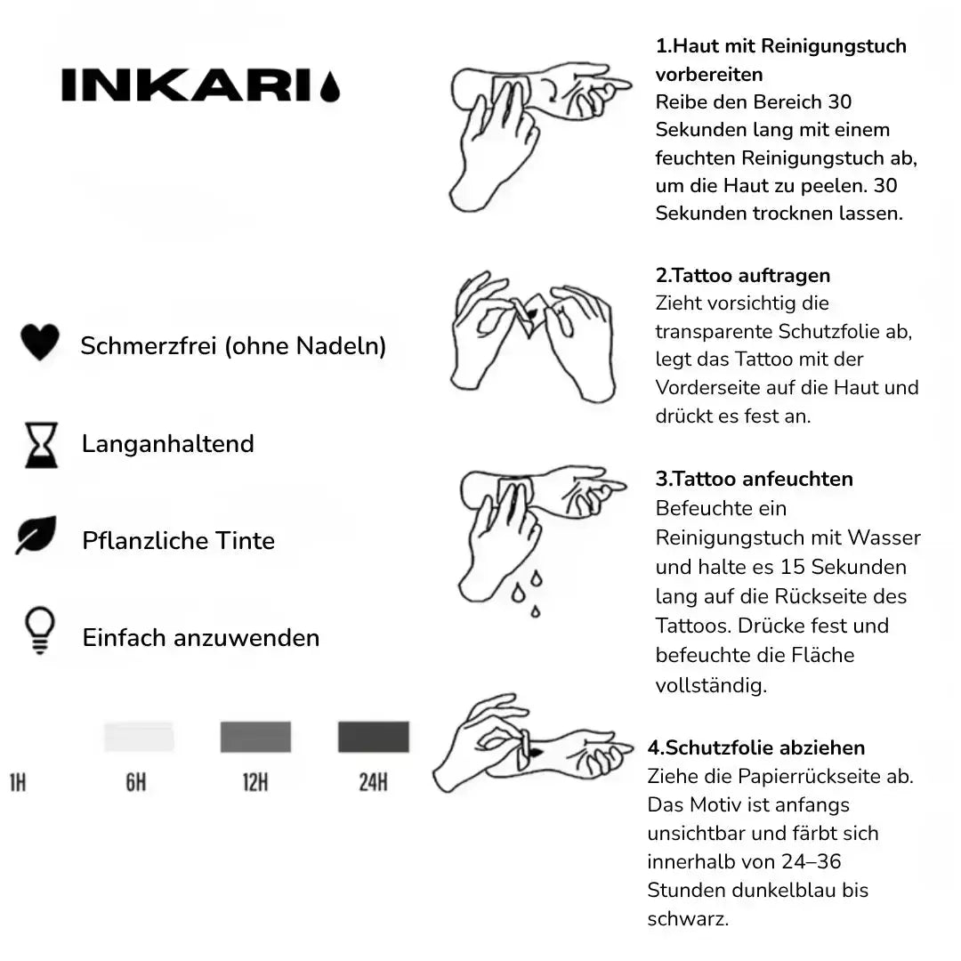 Flügel Nacken tattoo - Inkari-shop