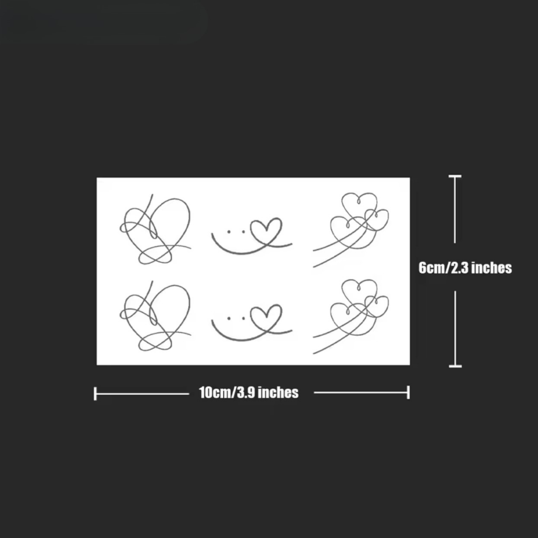 Smiley Herz Tattoo - Inkari-shop