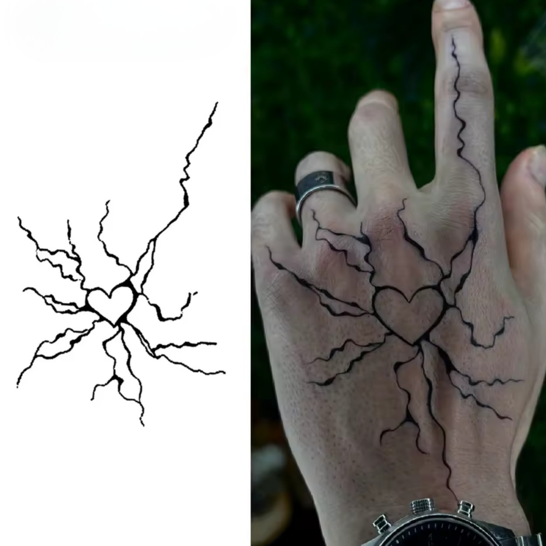 Herz mir Rissen tattoo