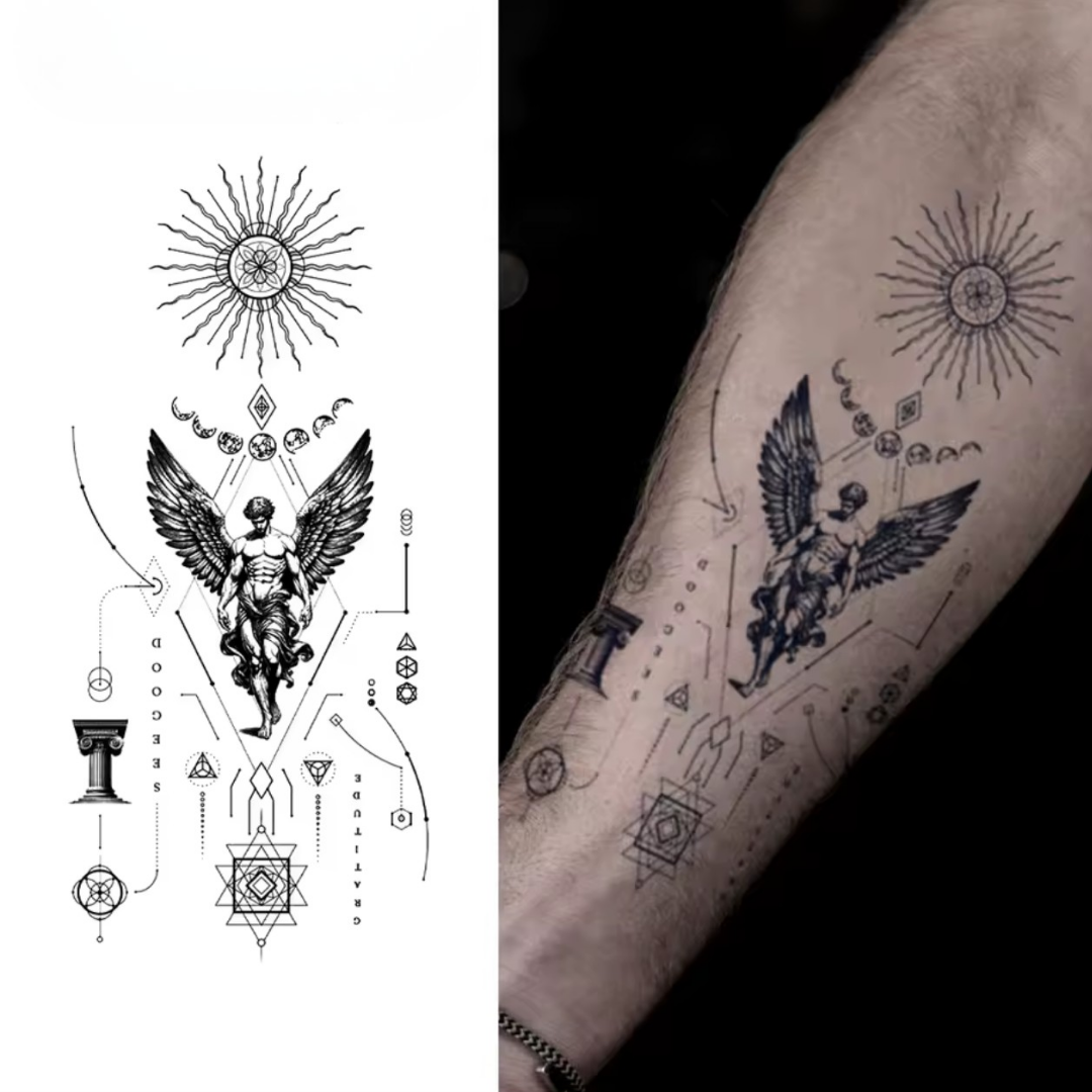 Gott mit Flügeln Tattoo