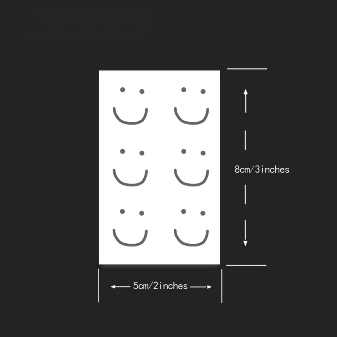 Smiley Tattoo Set (6 Stück) - Inkari-shop