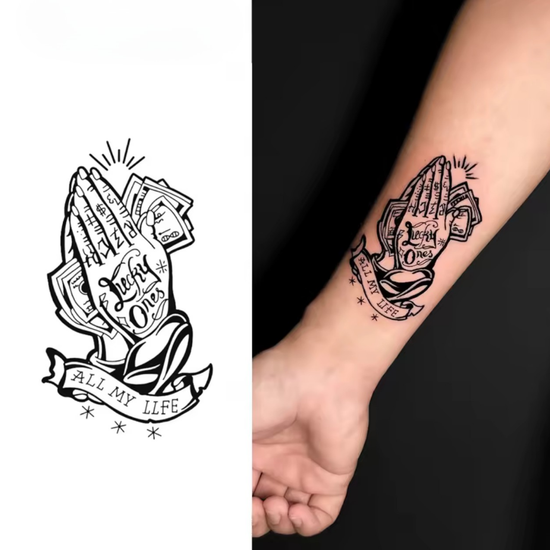 Betende Hände Tattoo