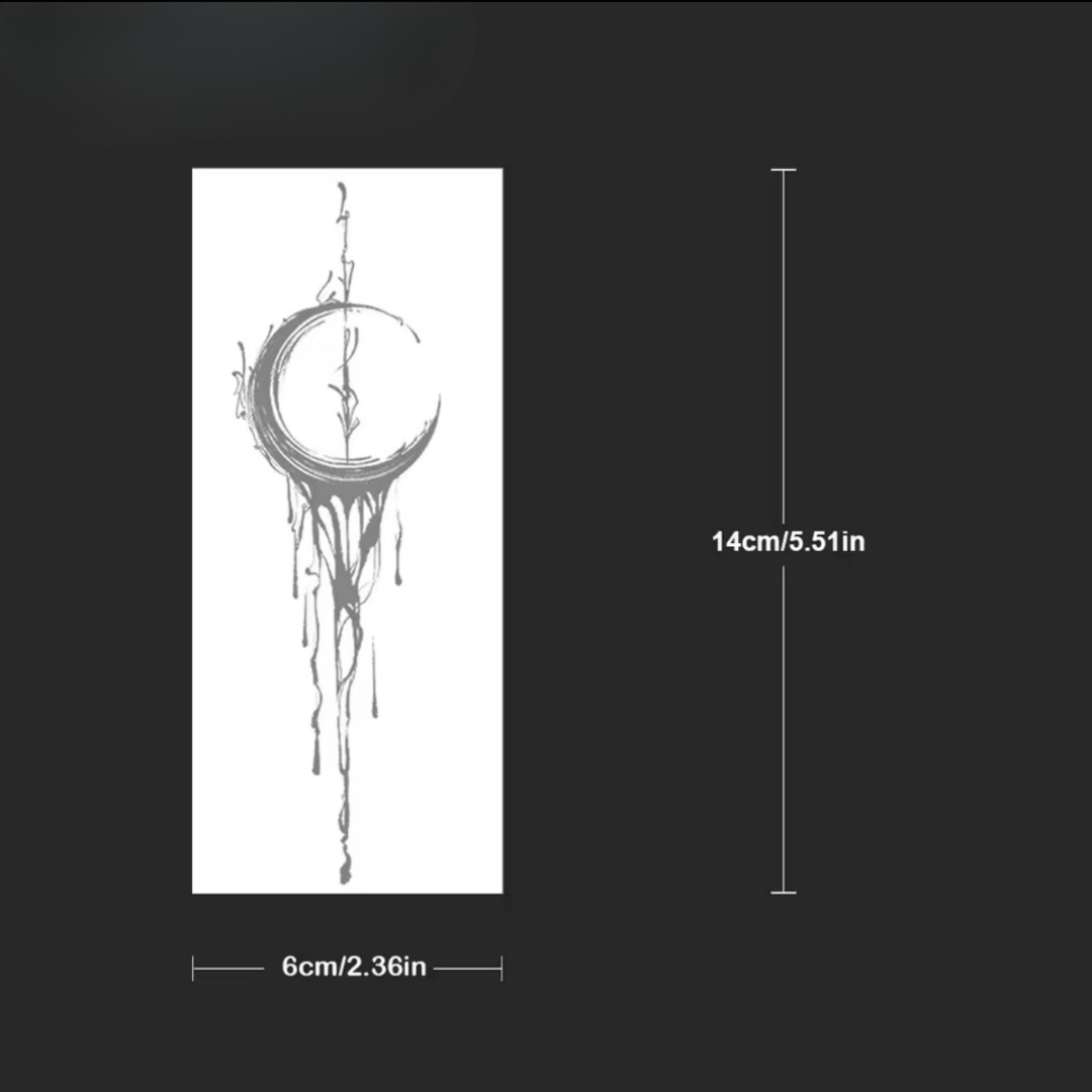 Zerbrochener Mond Tattoo