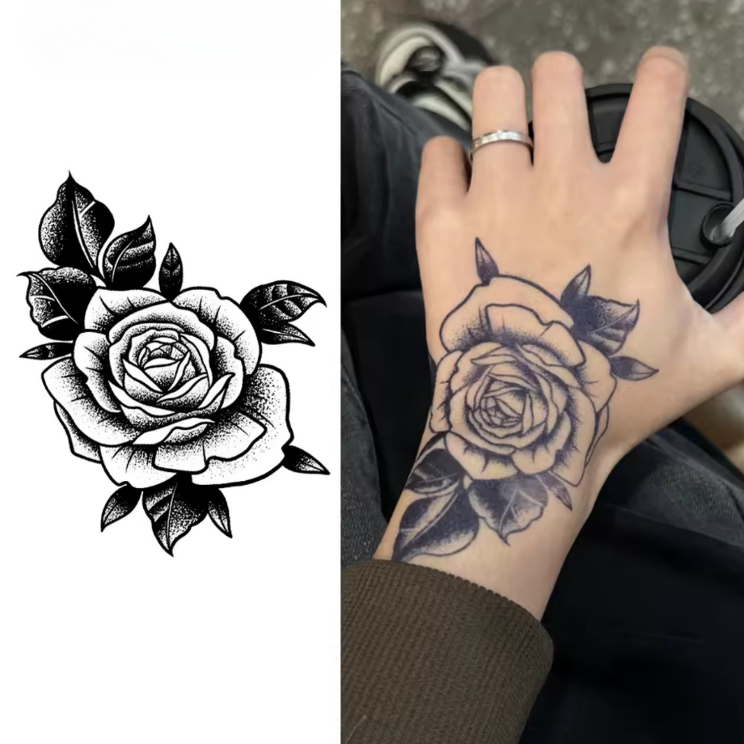 Rosen Hand Tattoo - Inkari-shop