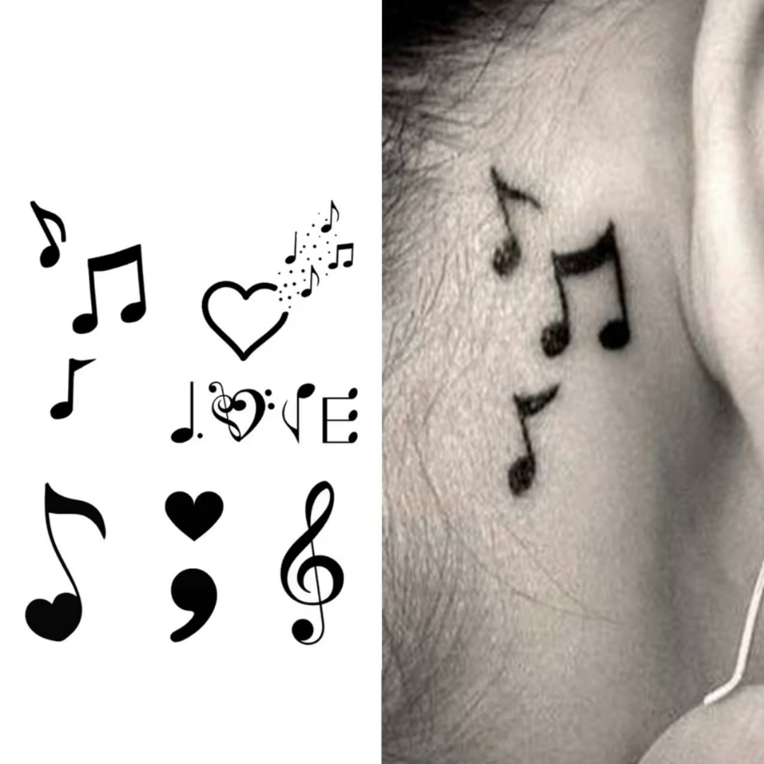 Musik Noten Tattoo