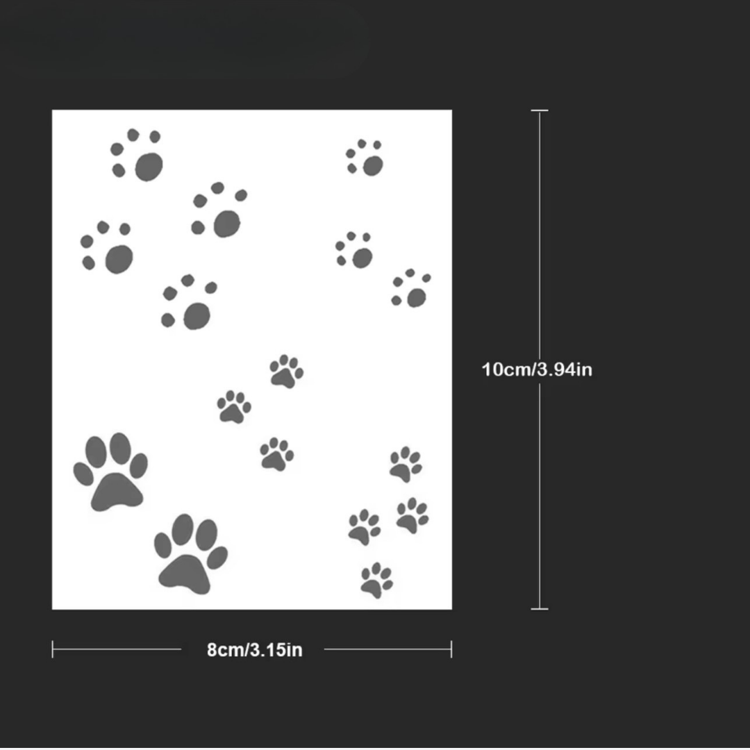 Hunde Pfotenabdrücke (5 Stück)