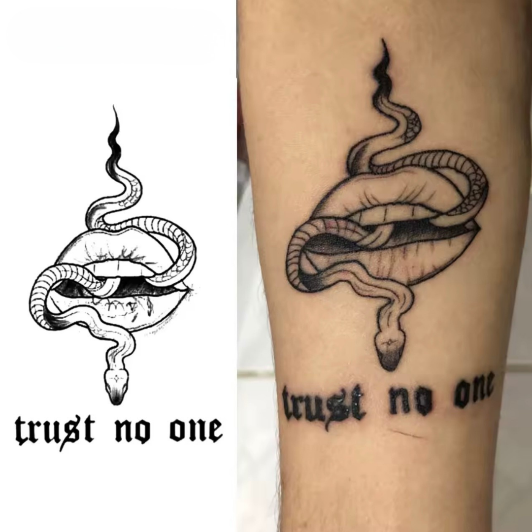 Trust no one Tattoo