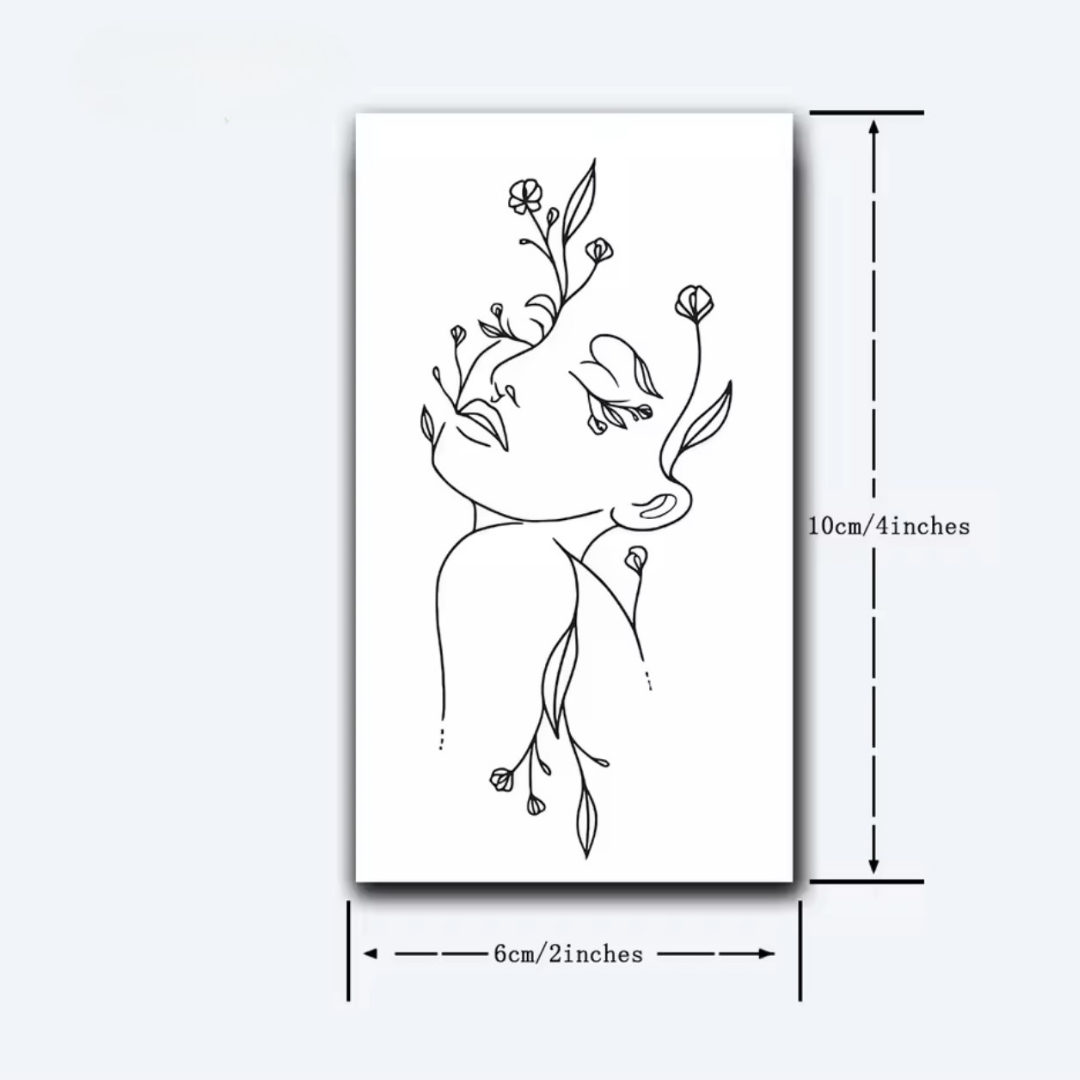 Blumenfrau Tattoo - Inkari-shop