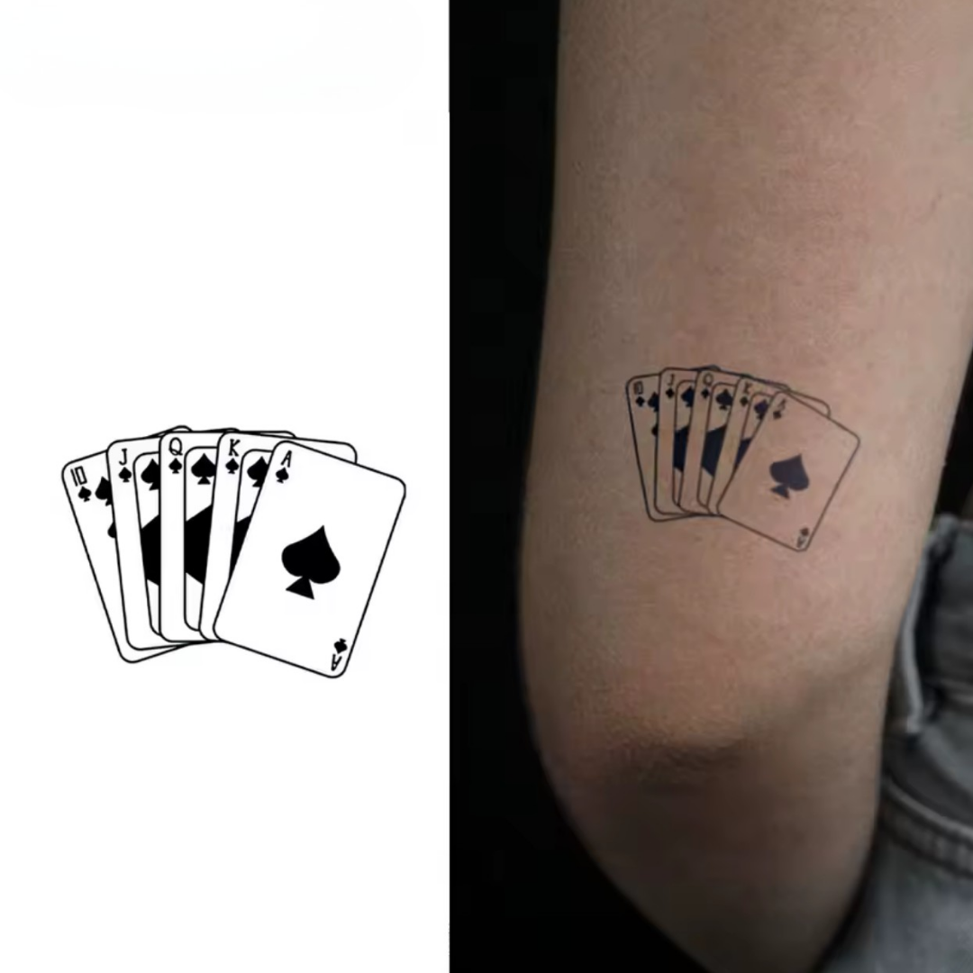 Spielkarten Tattoo (3 Stück)