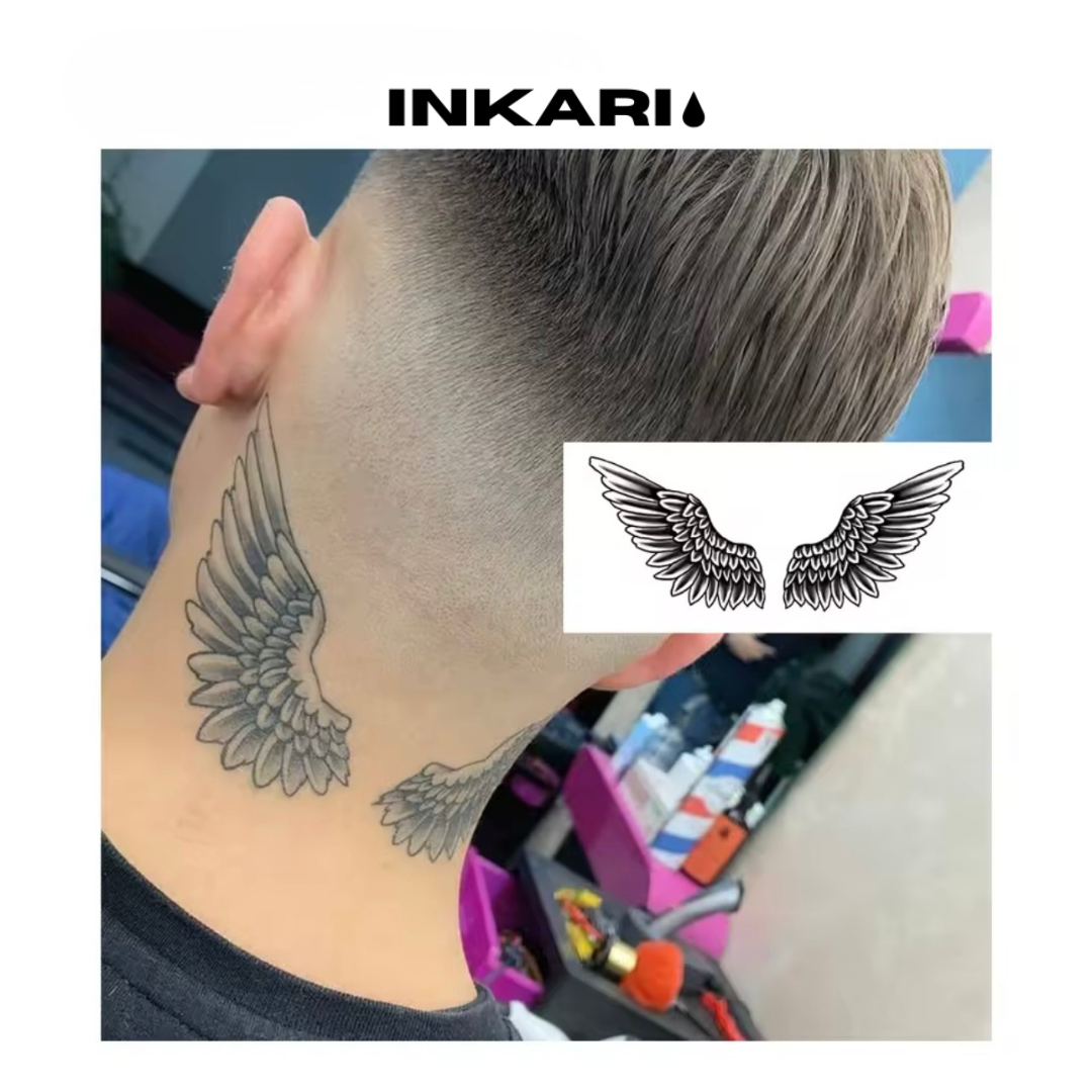 Flügel Nacken tattoo - Inkari-shop
