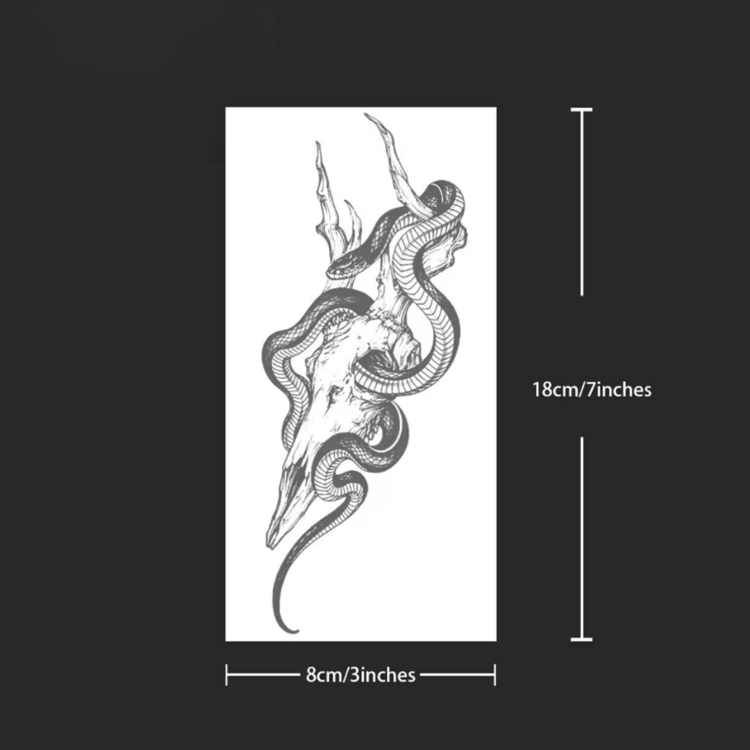 Schlangen - Kopf Tattoo