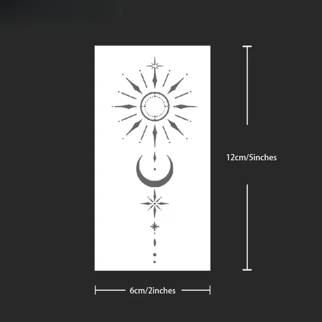 Sonne Mond und Sterne Tattoo - Inkari-shop