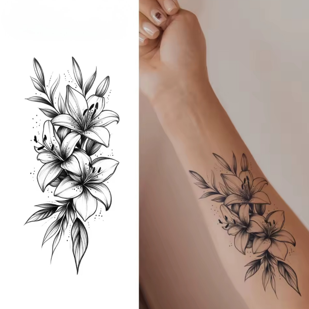 Blumen Arm Tattoo