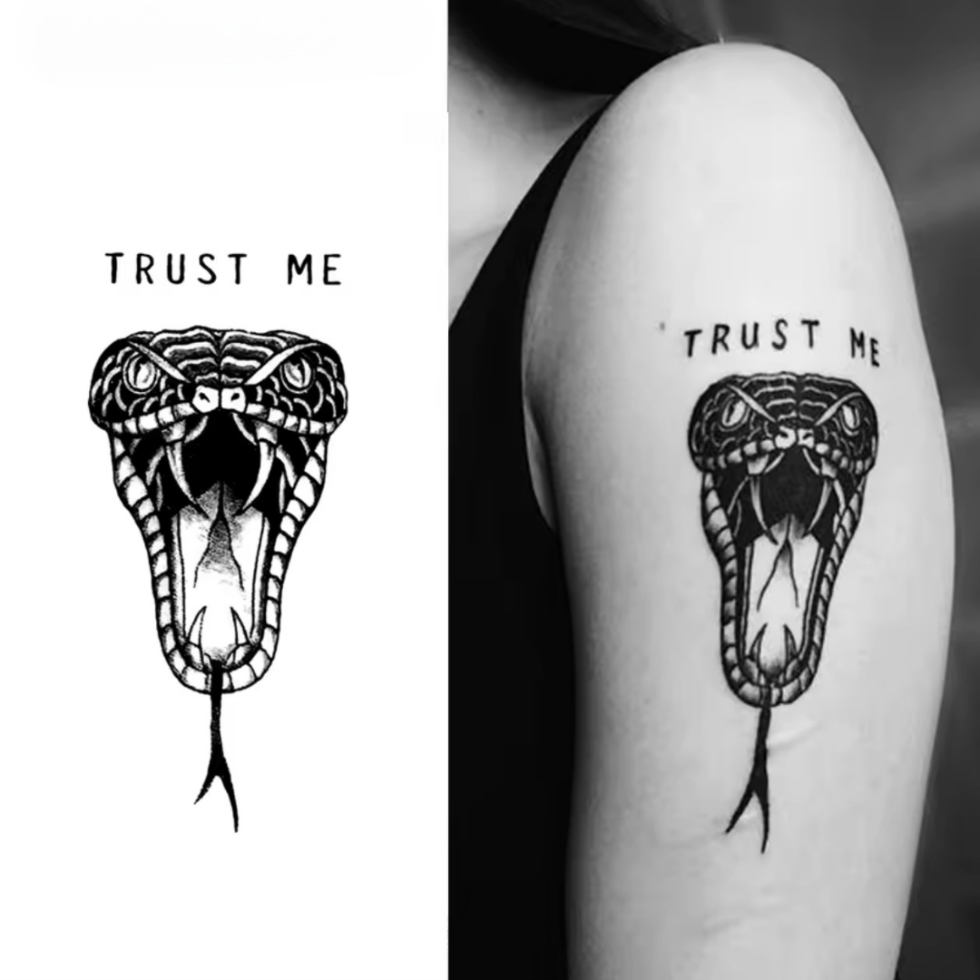 Trust me Schlangen Tattoo