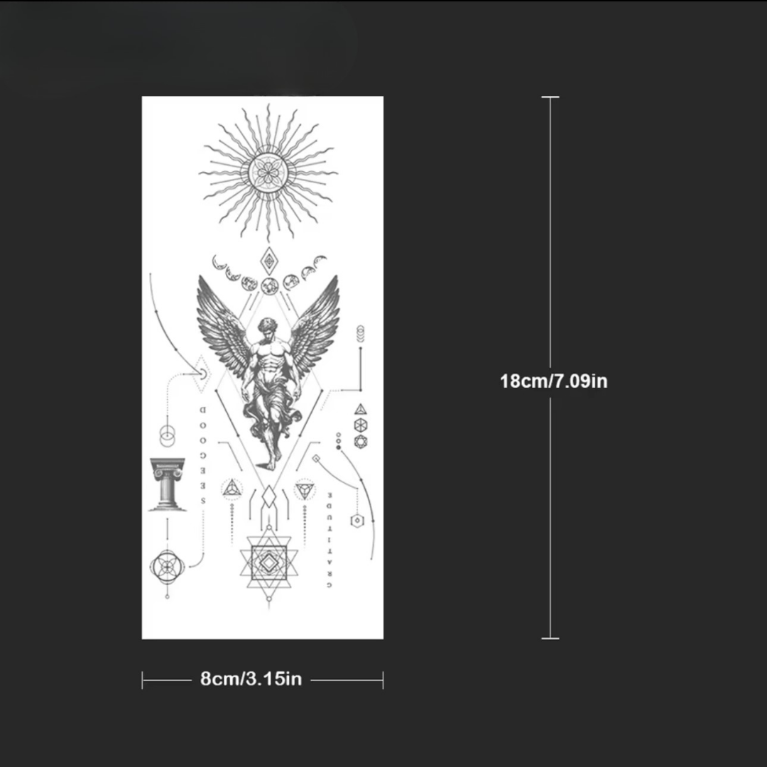 Gott mit Flügeln Tattoo