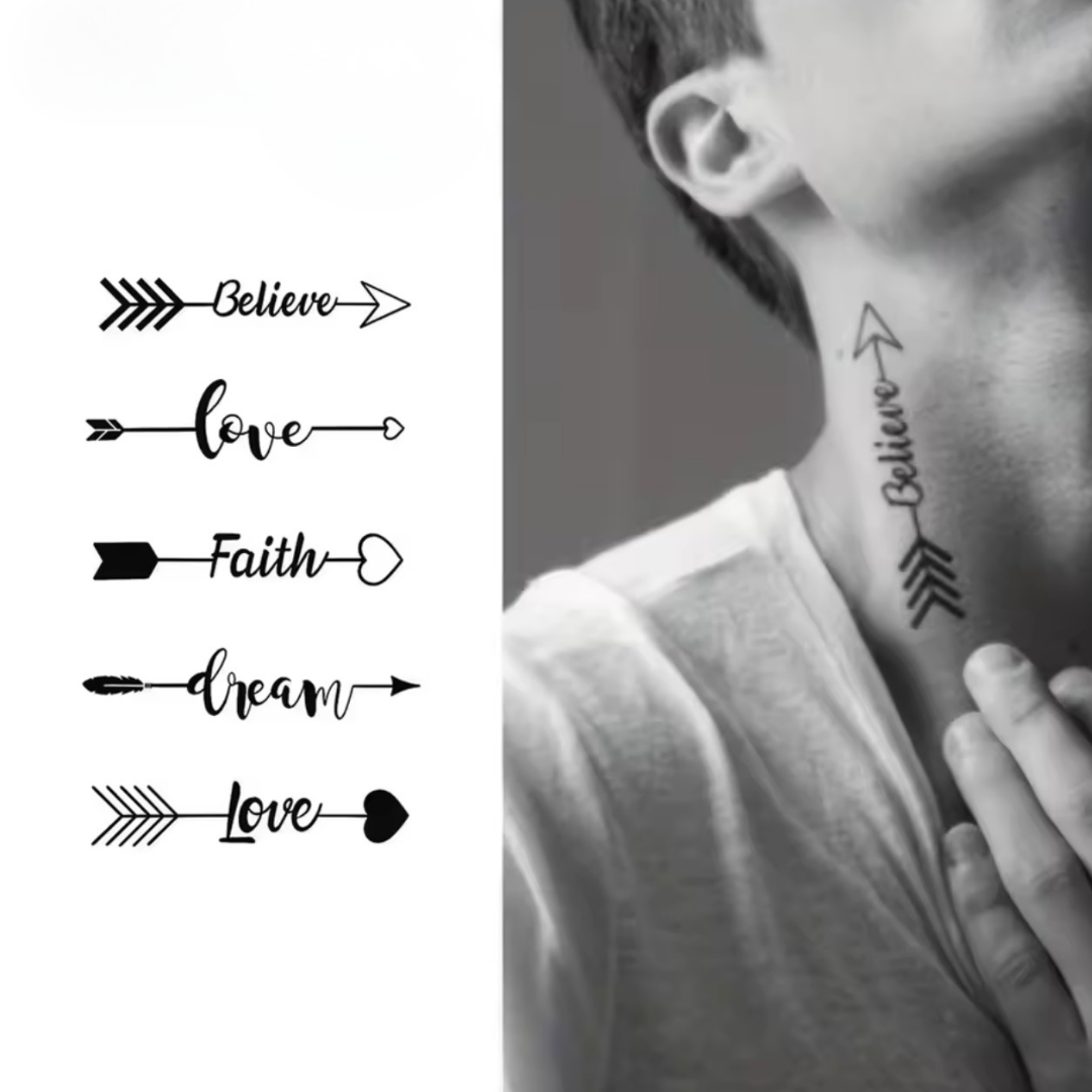 Pfeil Tattoo Set (5 Stück)