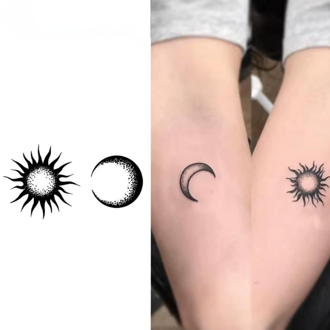 Mond und Sonne - Tattoo