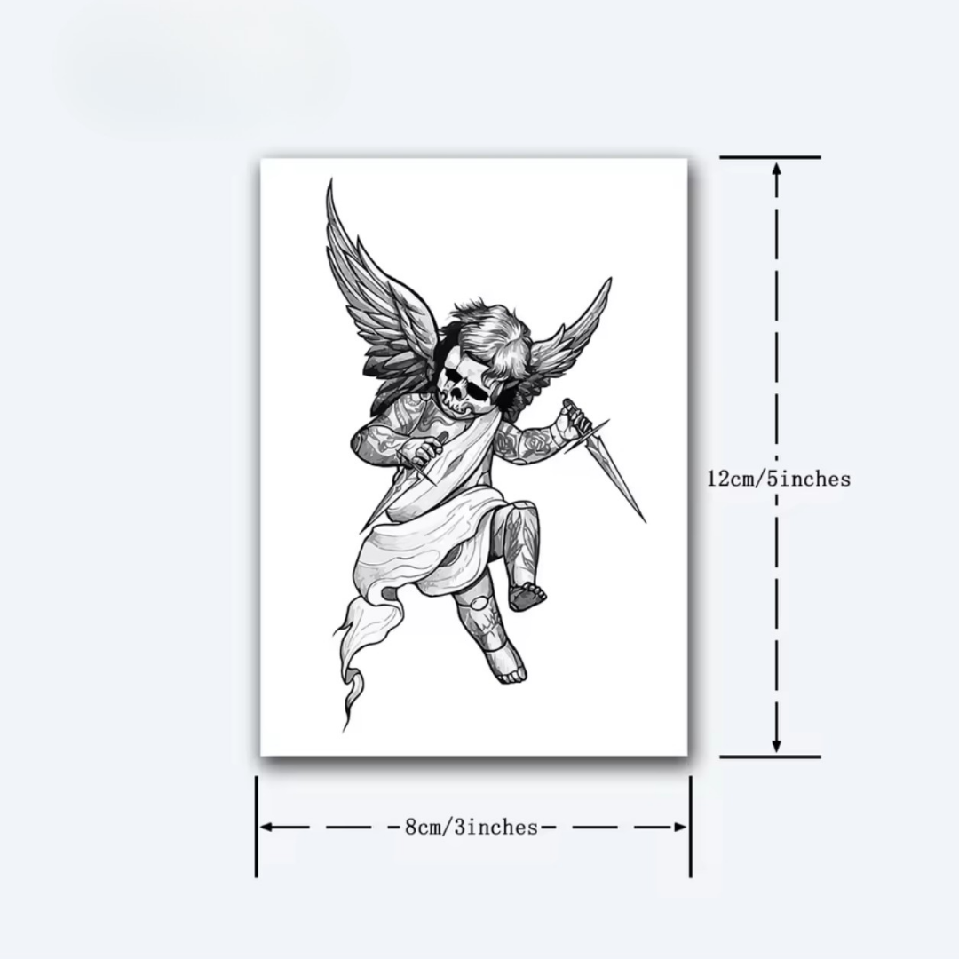 Totenkopf Engel Tattoo