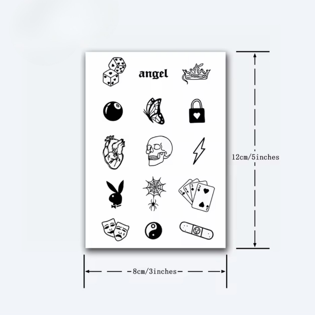 Mini Tattoo - Set (15 Stück)