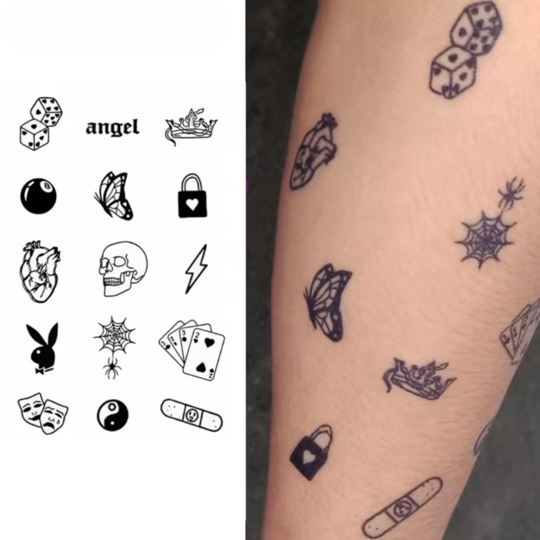 Mini Tattoo - Set (15 Stück)