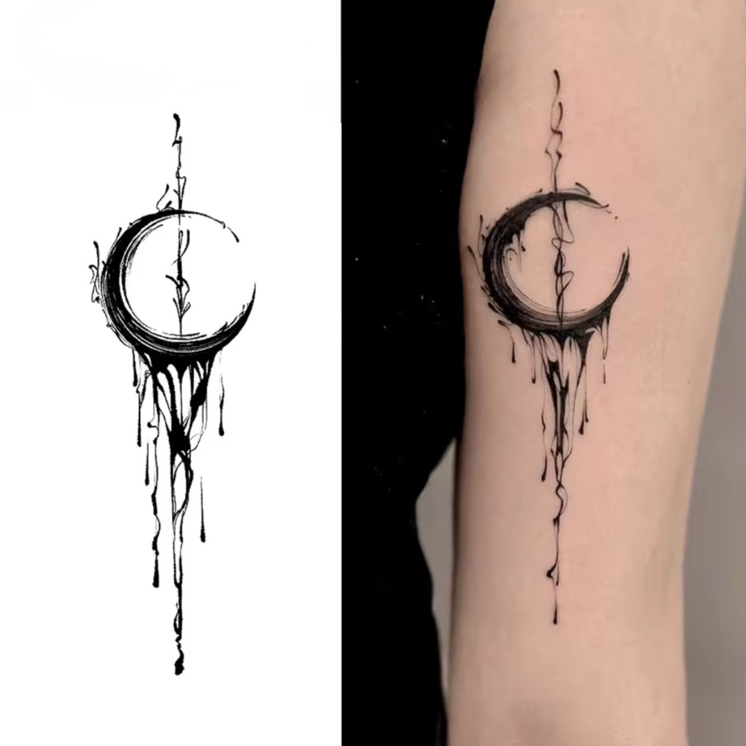 Zerbrochener Mond Tattoo