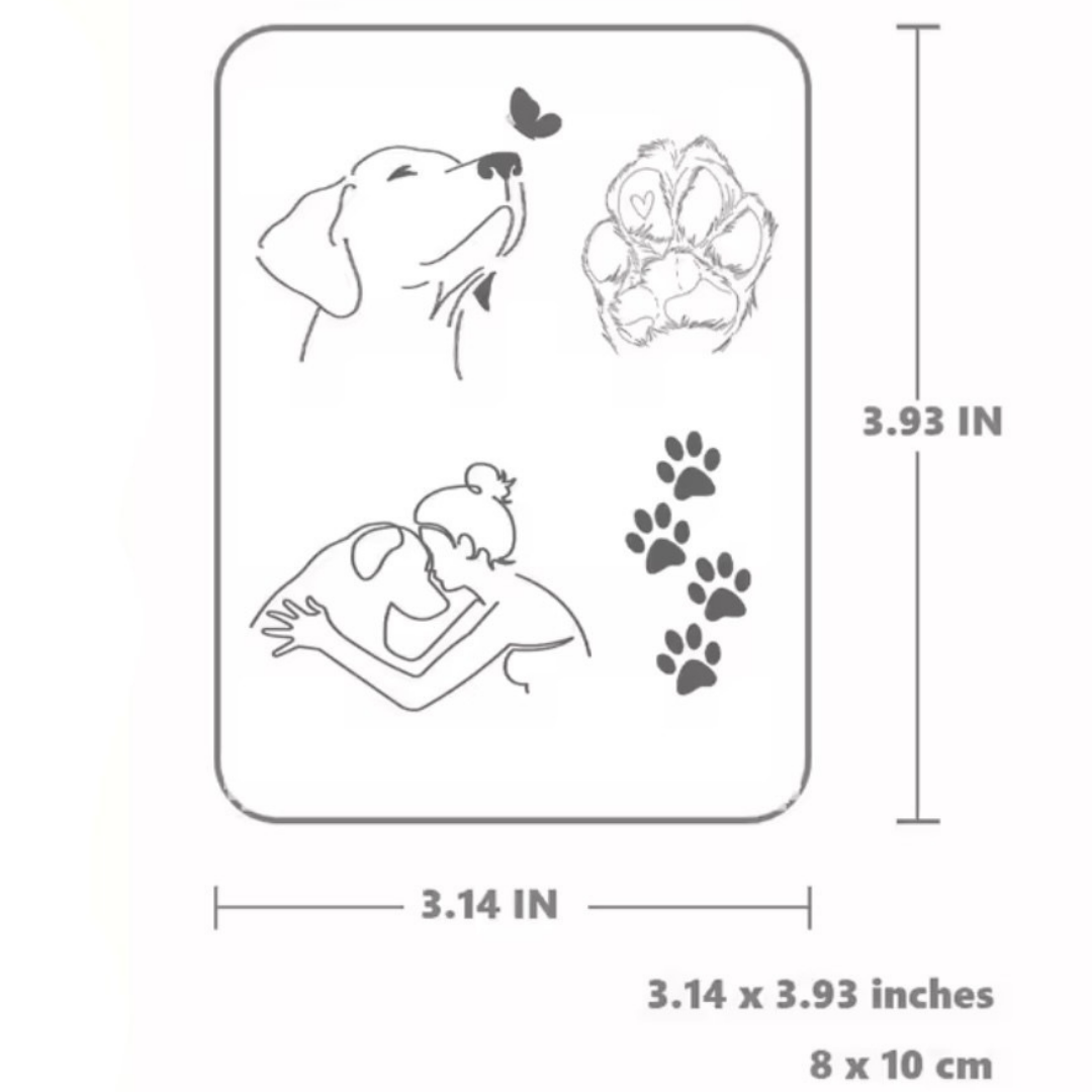 Hunde Tattoo Set (4 Stück)