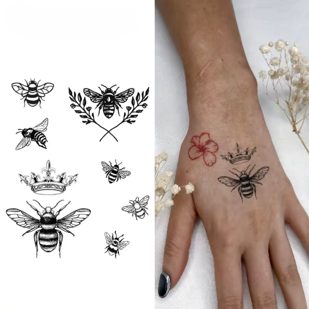 Bienen Tattoo Set (6 Stück)