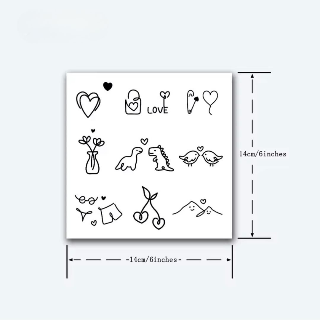 Mini Tattoo Set (10 Stück)