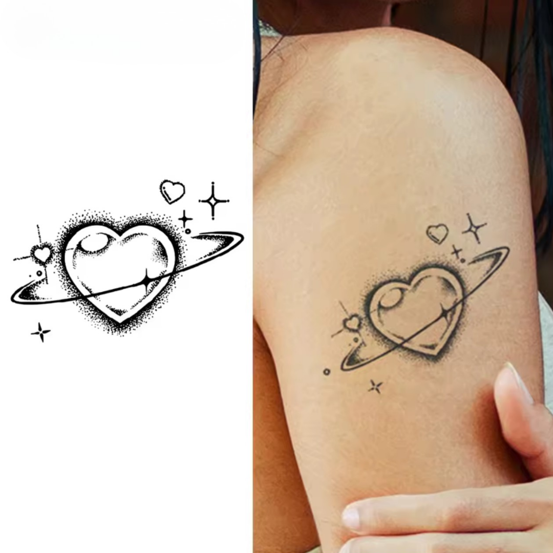 Herz Universum Tattoo - Inkari-shop