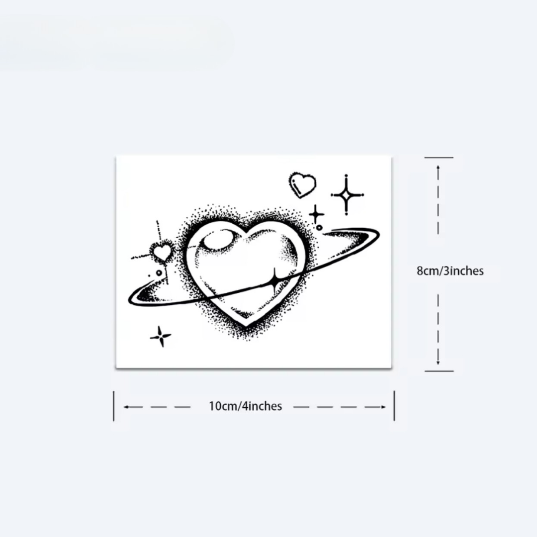 Herz Universum Tattoo - Inkari-shop