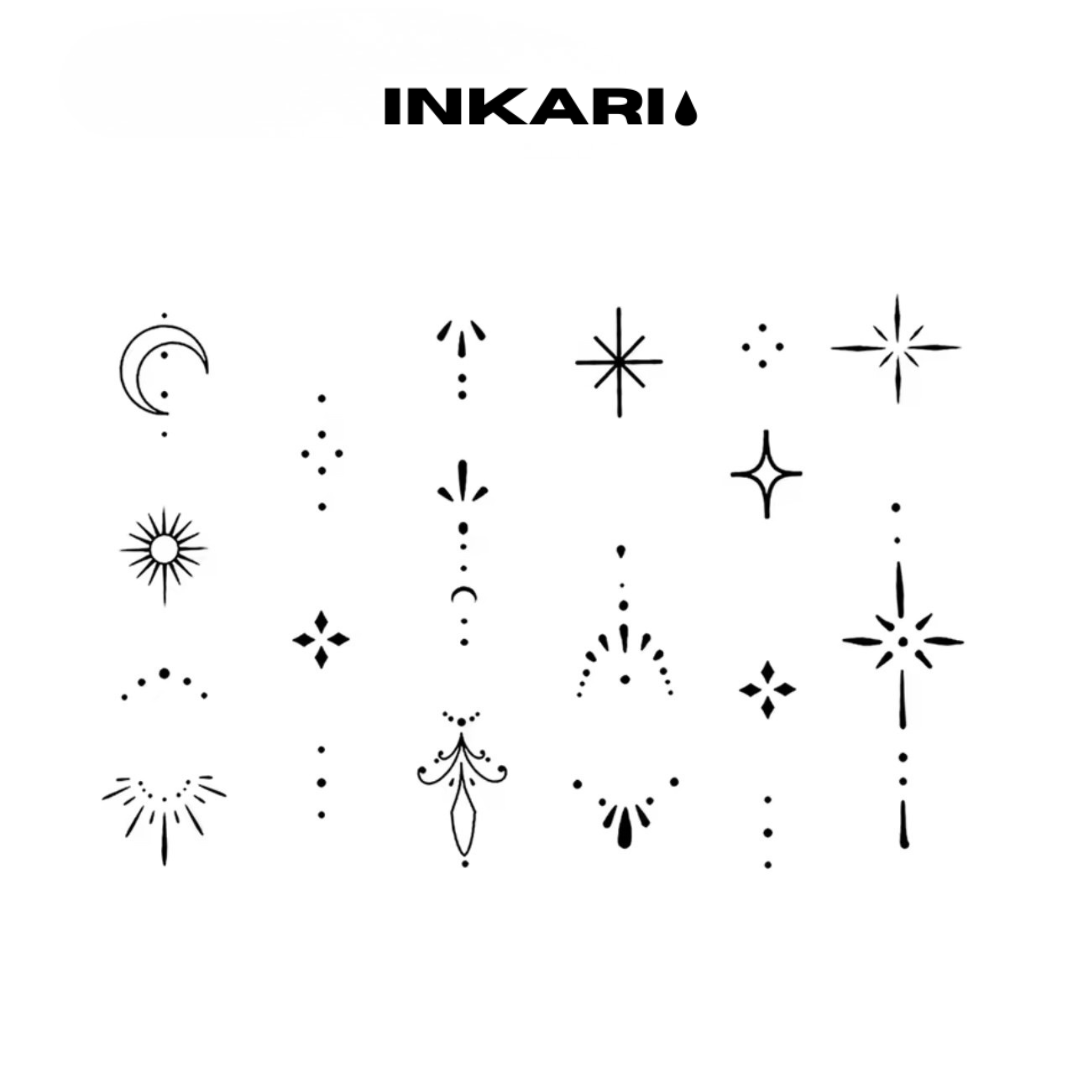 Mini Hände Tattoo Set (16 Stück) - Inkari-shop