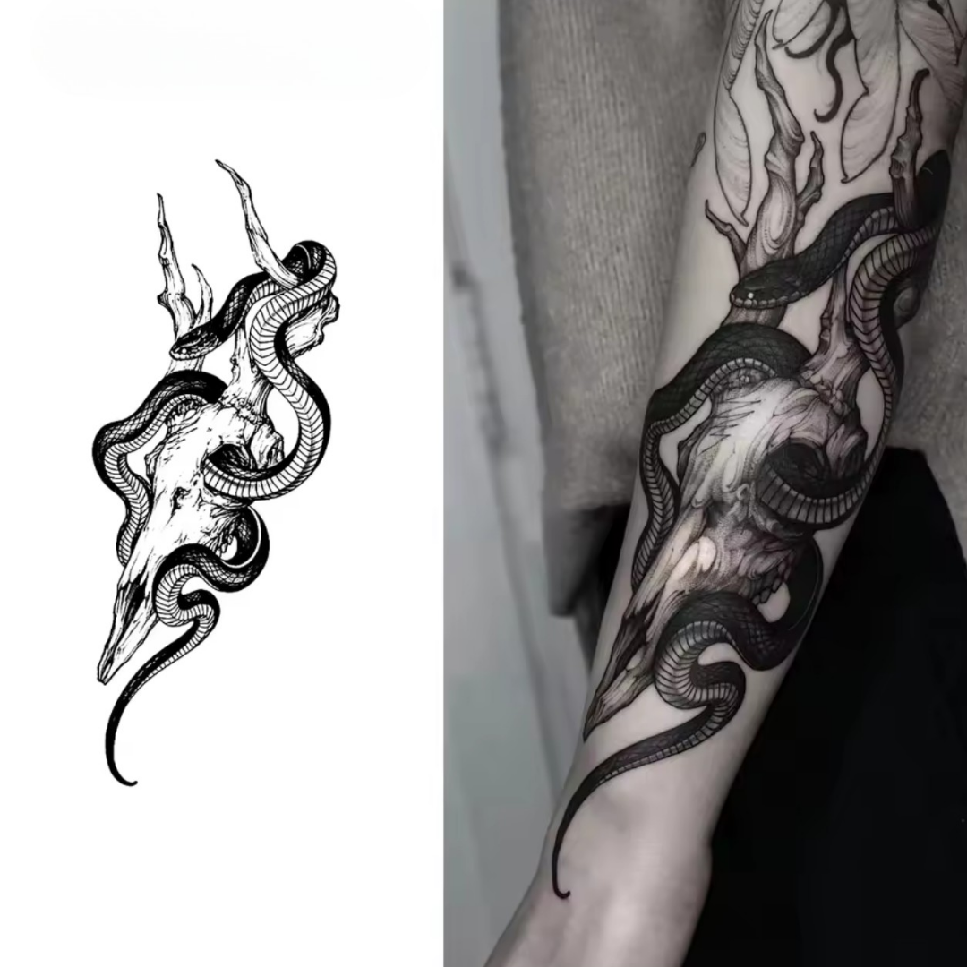Schlangen - Kopf Tattoo