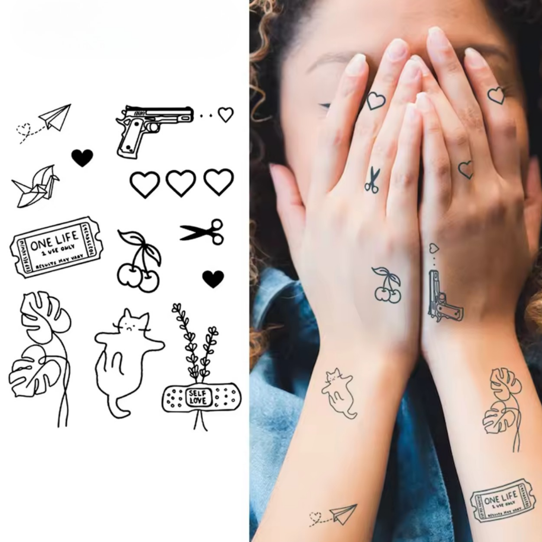 Mini Tattoo Set (12 Stück)